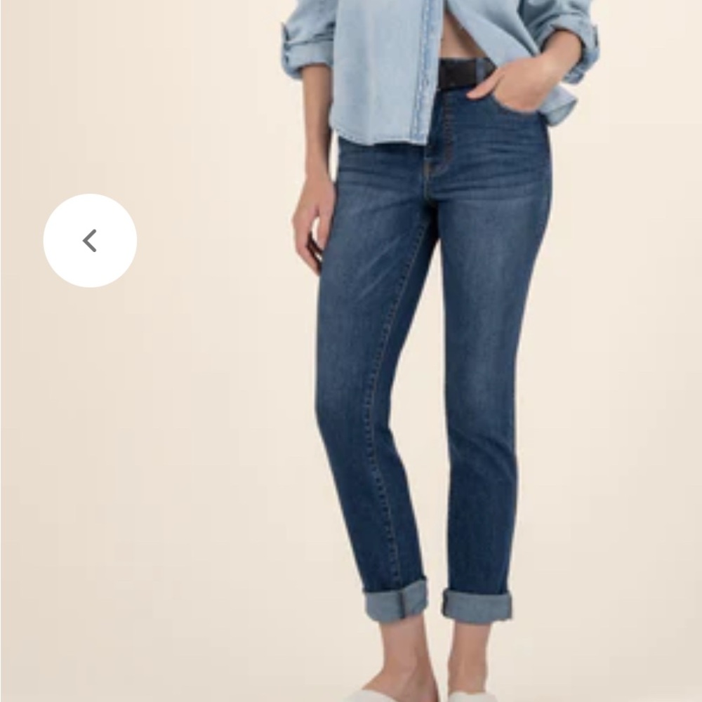Kut from the Kloth Catherine High Rise AB FAB Boyfriend Jeans